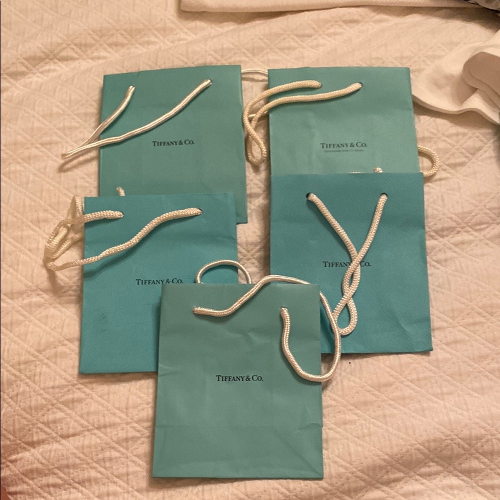Tiffany & Co. Blue Gift Bags 6”x 5”